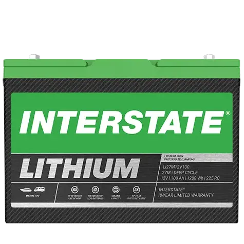 Group 27M 12V 100Ah lithium deep-cycle RV battery