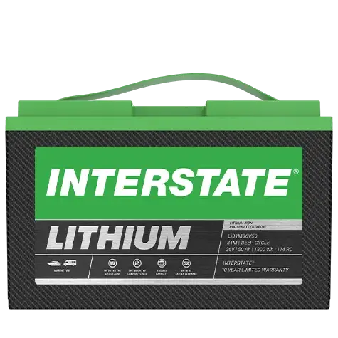 Group 31M 36V 50Ah lithium deep-cycle RV battery