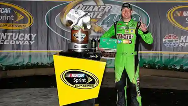 Kyle Busch with Interstate 18 car