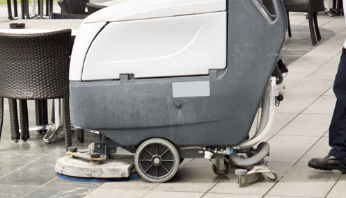 Floor scrubber as would be used in medical facilities