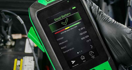Test Results displayed on an IB Pulse Tester