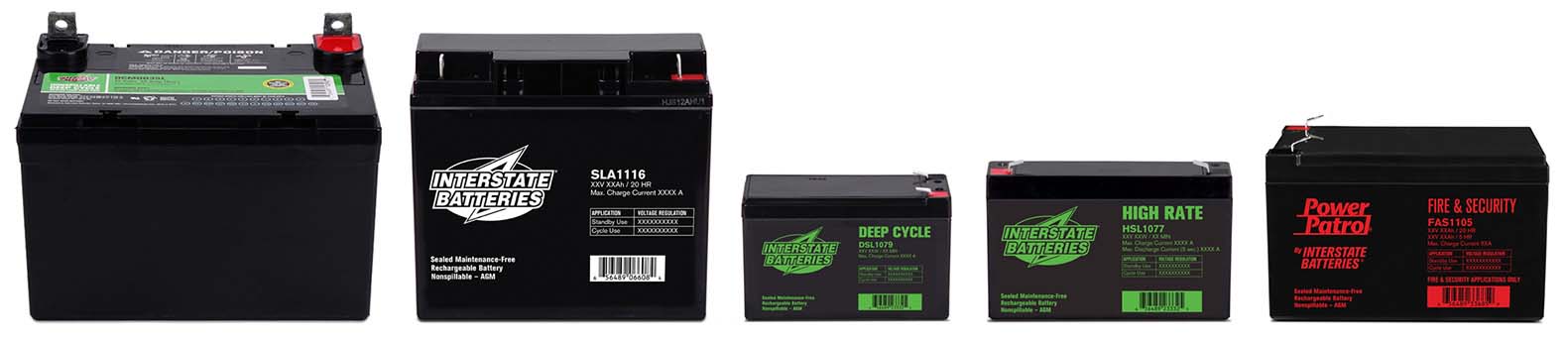 Interstate Power Patrol Lead Acid Battery, 12V 18Ah