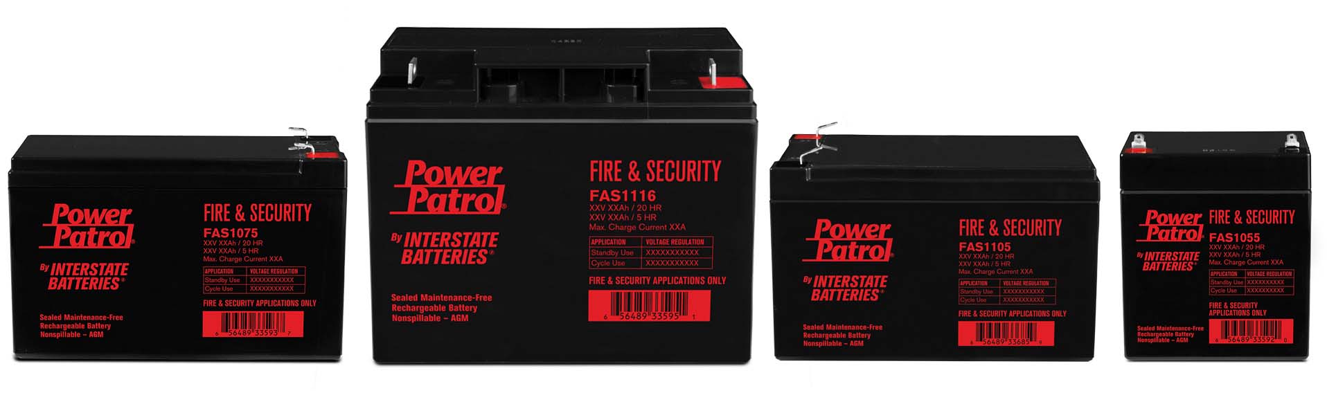 Interstate Power Patrol Lead Acid Battery, 12V 18Ah