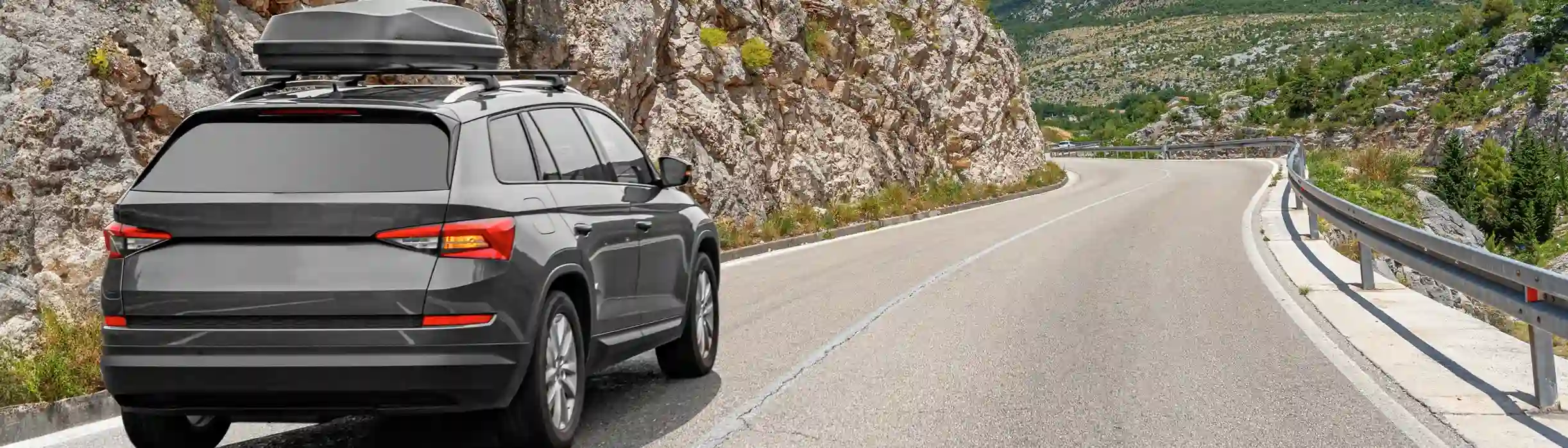 Image of vehicle on road with Interstate M battery