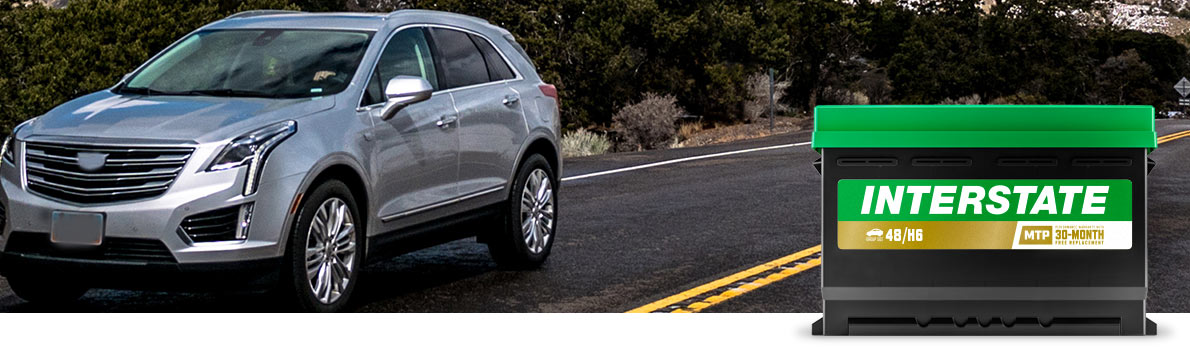 image of vehicle on road with Interstate MTP battery