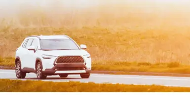 image of vehicle on road with Interstate MTP battery