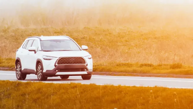 image of vehicle on road with Interstate MTP battery
