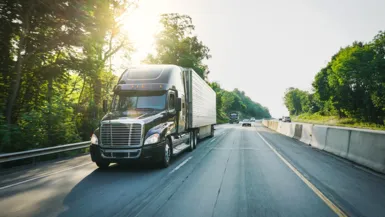 image of commercial trucking vehicle