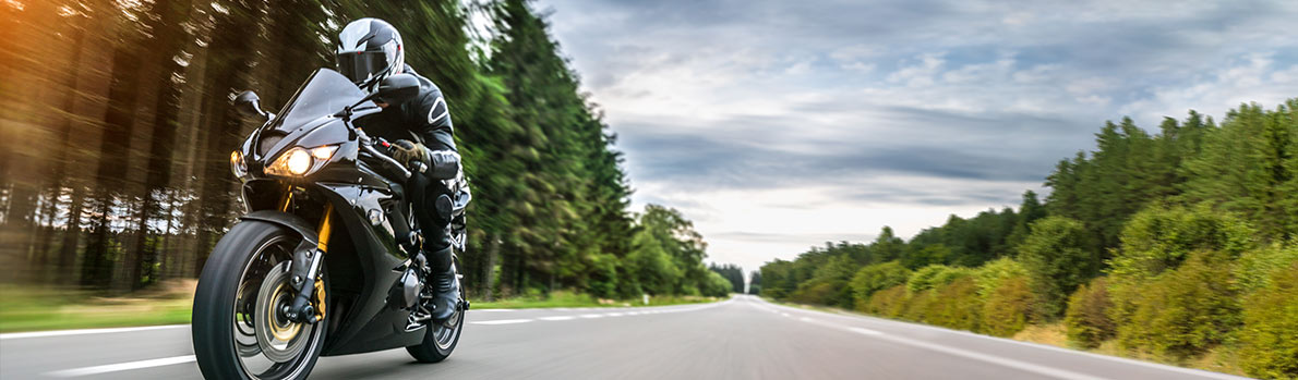 Image of motorcycle on road