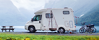 image of RV in nature landscape