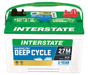 Marine deep cycle battery