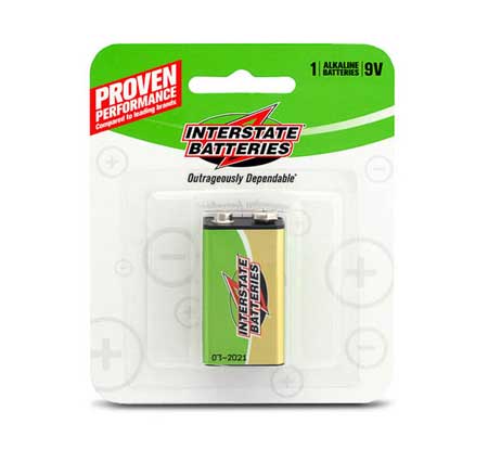9-volt Alkaline Battery for Smoke Alarms and Carbon Monoxide Detectors DRY0005 