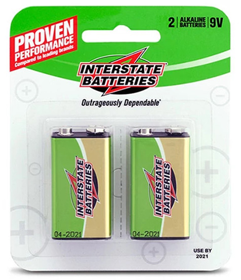 Baterías alcalinas de 9 V de Interstate Batteries