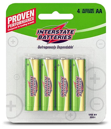 Baterías alcalinas AA de Interstate Batteries