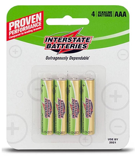 Baterías alcalinas AAA de Interstate Batteries