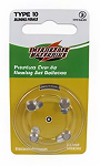 4-pack of Size 10 Zinc-air Hearing Aid Batteries