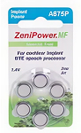 6-pack of Size 675 ZeniPower Zinc-air Hearing Aid Batteries