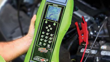 Interstate Battery Tester Checking Car Battery Voltage