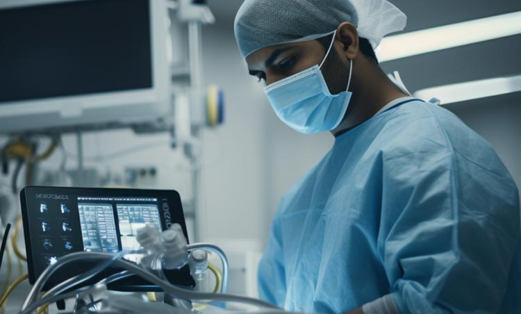 doctor with medical equipment