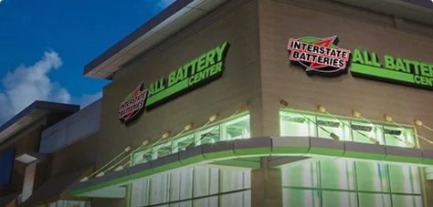 Interstate All Battery Center storefront providing battery sales and service