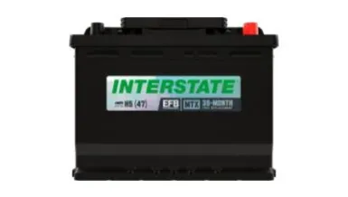 Interstate Enhanced Flooded Battery (EFB) automotive battery designed for vehicles with start-stop technology