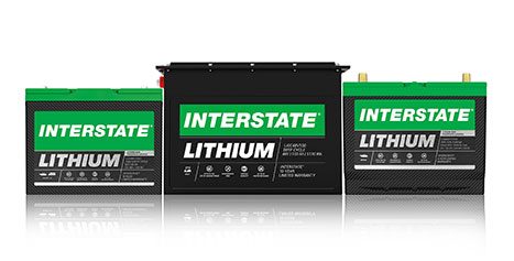 Three Interstate Lithium Batteries