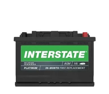 Interstate Batteries MTX 48 h6 front view